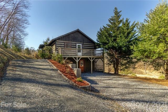 Ample parking with a driveway up to the back door.