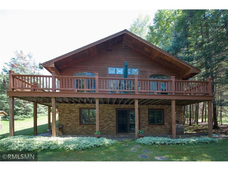 Lakeside view of home