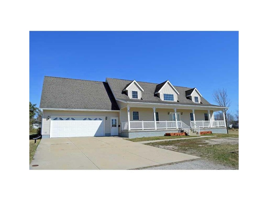 . Front View, Front Covered Porch