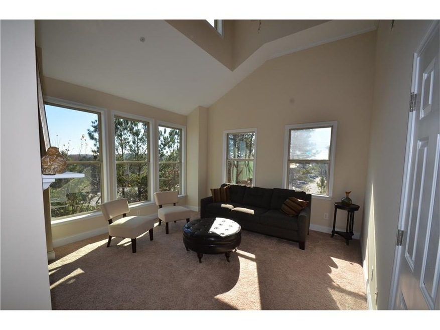 Vaulted Living Room with Fireplace...  Lots of win