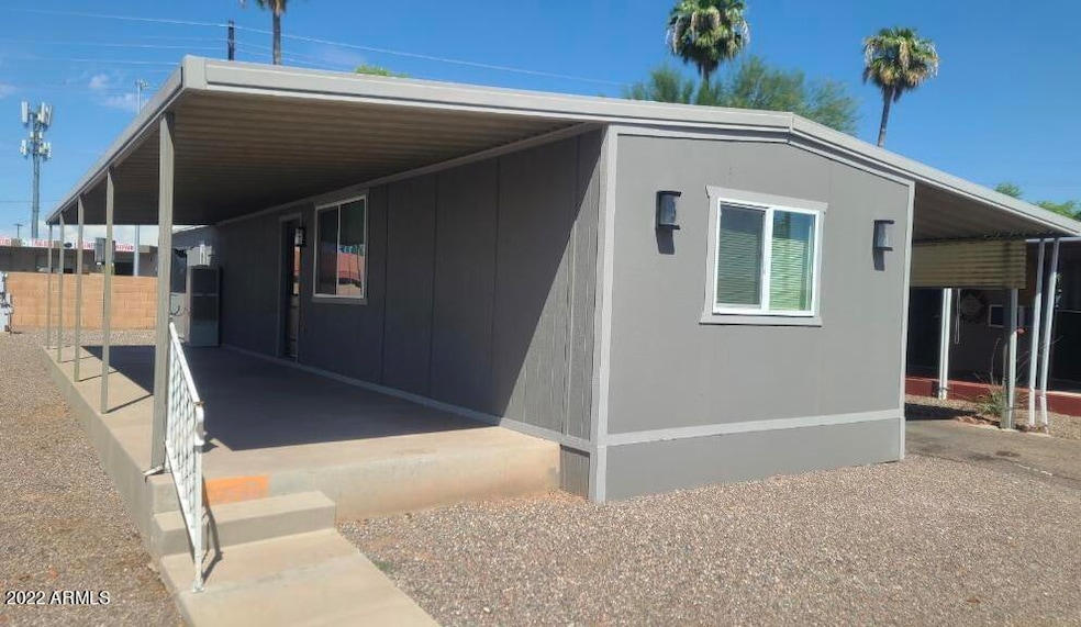 Exterior covered porch