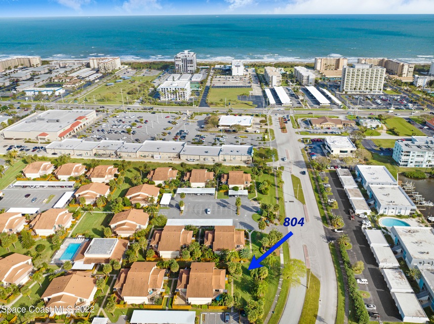 Aerial of Complex and Ocean