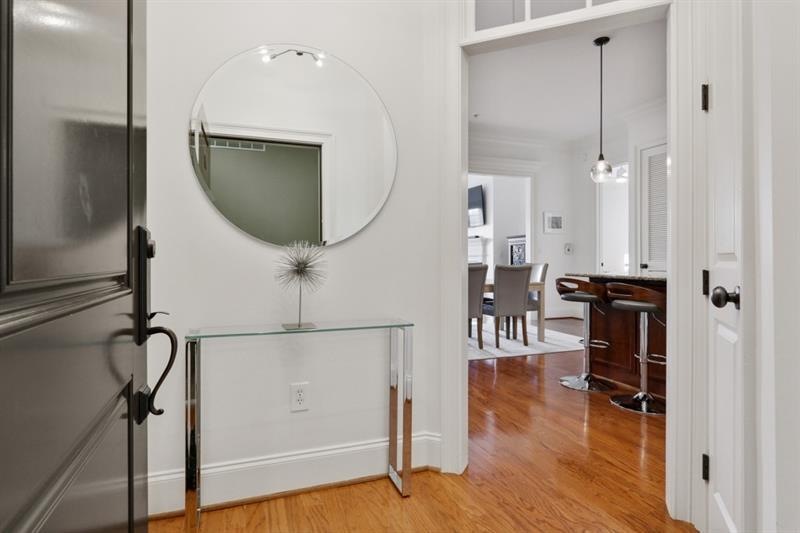 Welcome home! Separate foyer with coat closet