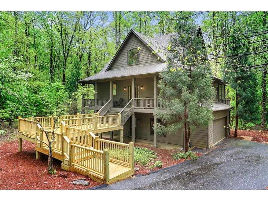 Exterior front - New, enlarged deck landing to lar