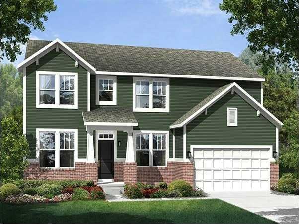 Exterior Front. Photo is of a similar model & floor plan.