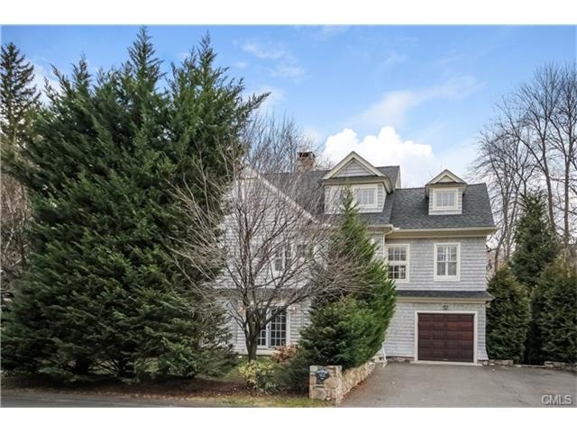 Located on a quiet, tree-lined residential street 