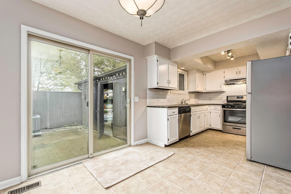 Kitchen sliding door to patio
