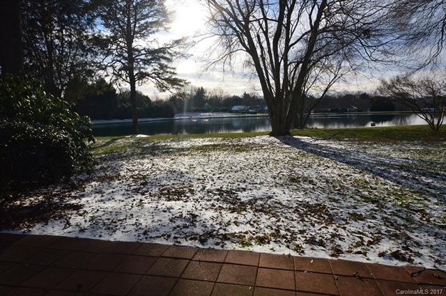 Neighborhood lake view from the sunroom