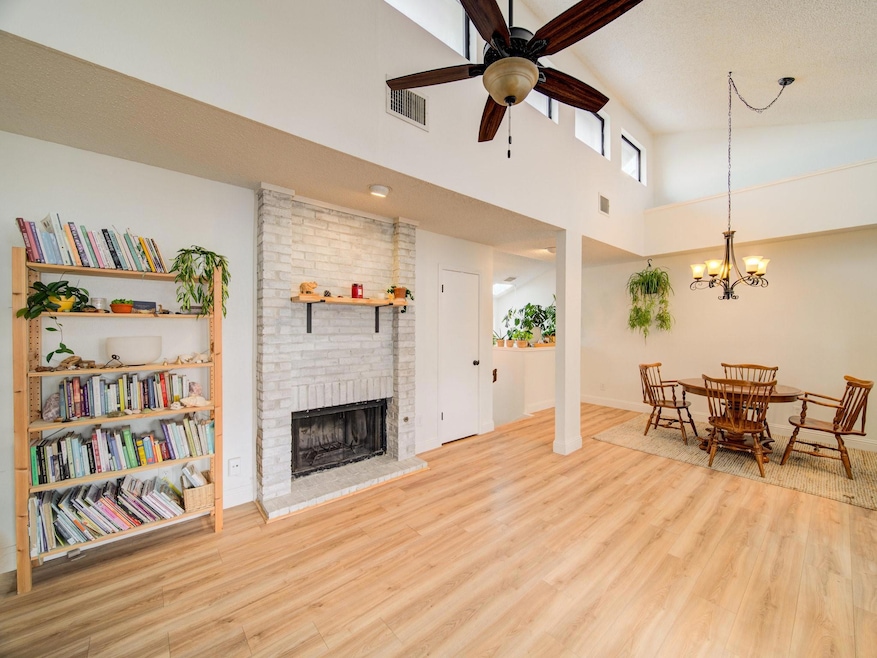 Living room featuring hardwood / wood-style floori