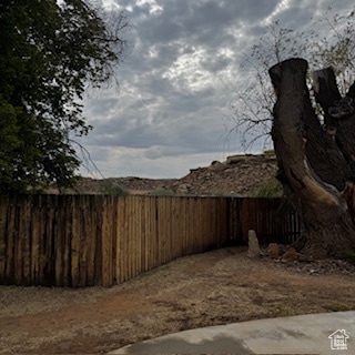 View of yard  from front door