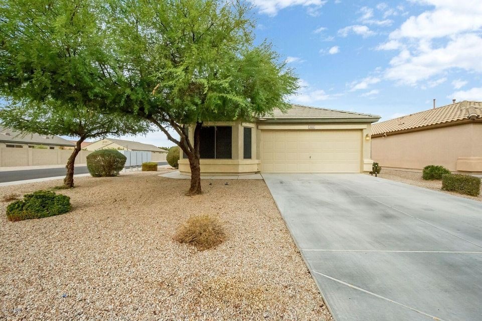 Front of the home, corner lot.