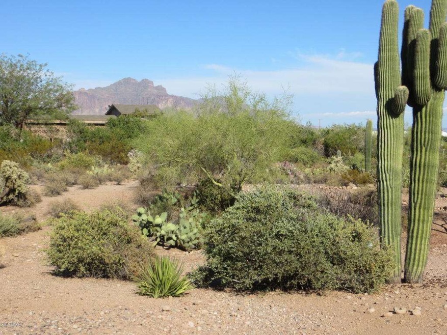 Looking E from patio at superstition