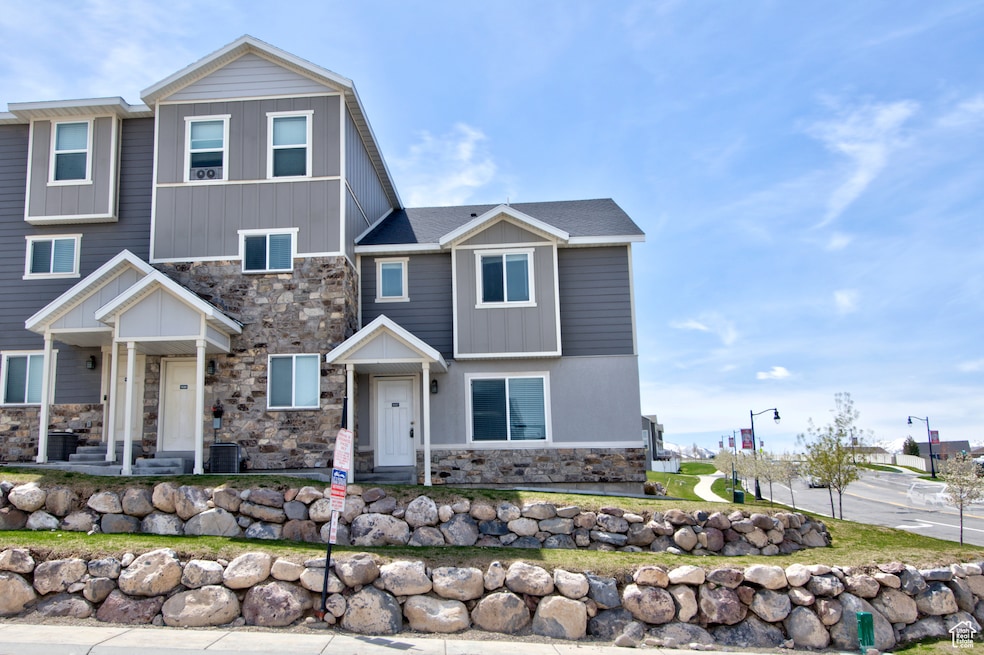 View of front of home with stone siding