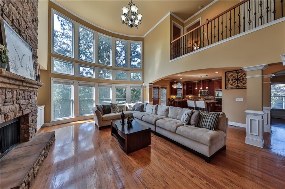 Living Room view 2- LOVE that wall of windows! Nat