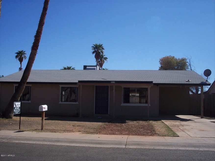 front of the house