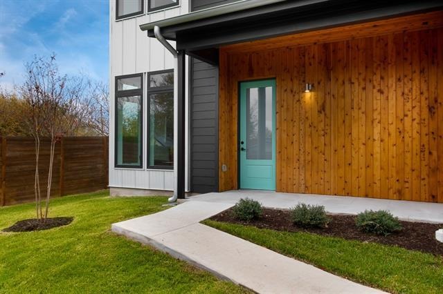 You'll see this charming entrance to the home afte