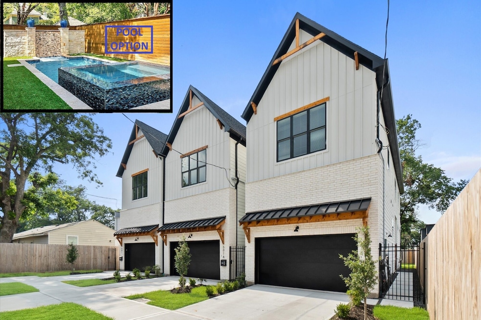 Private driveways and Pool Option available.