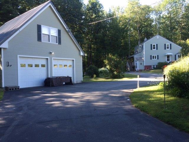 Garage and House