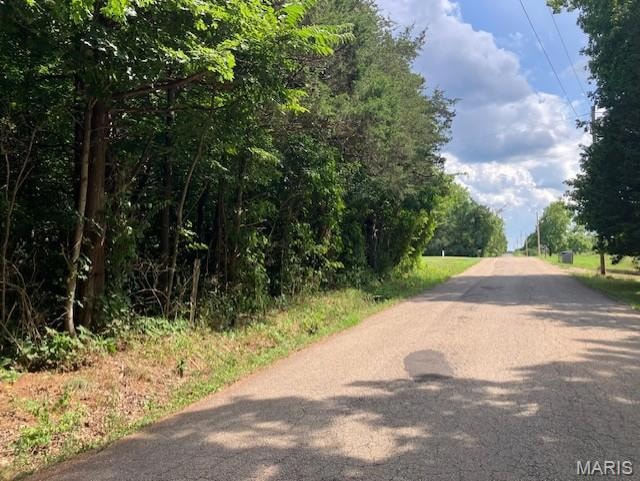 View of asphalt road