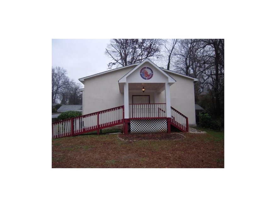 Front of church building