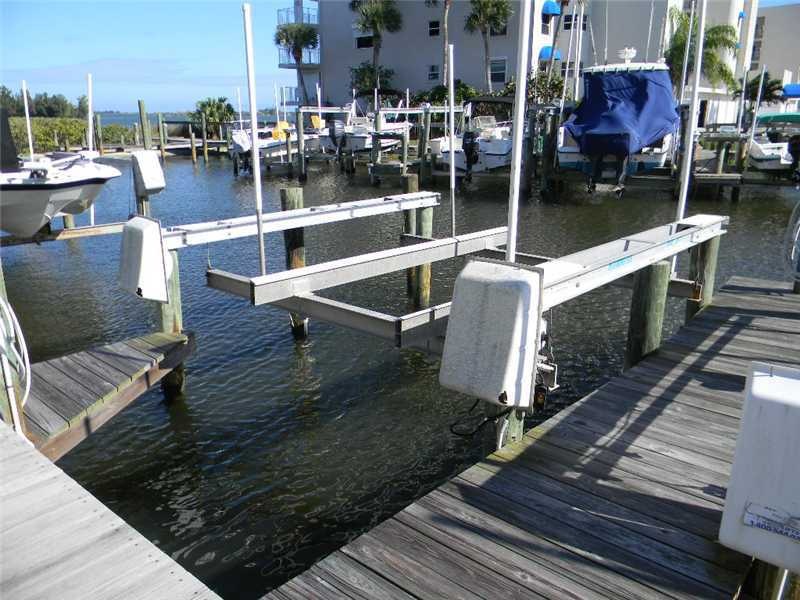 Exterior Front. 4500 Lb. lift comes with this dock