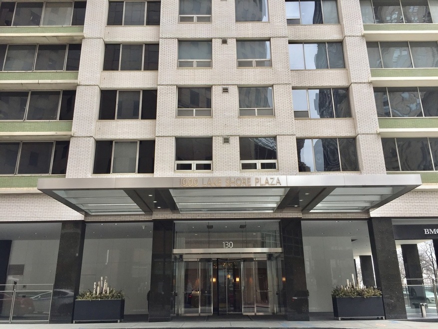 Grand entrance to building is on Oak Street just o
