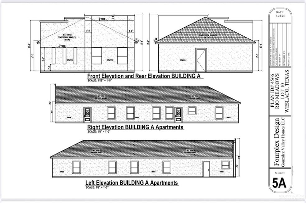 Front Elevation sketch property under construction