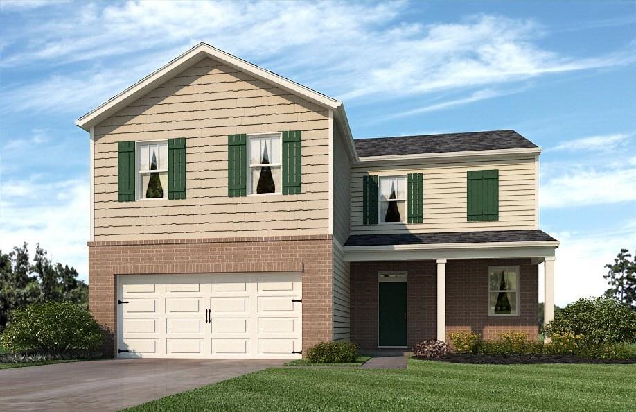 Color Rendering of Plan & Elevation.