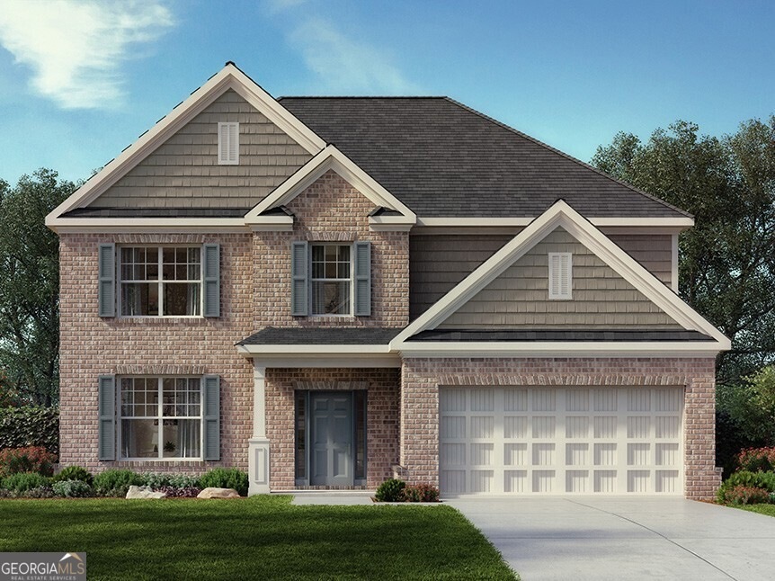 Lynnbrook front exterior with full brick rendering