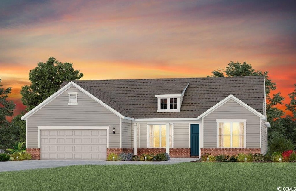 New england style home featuring brick siding, a s