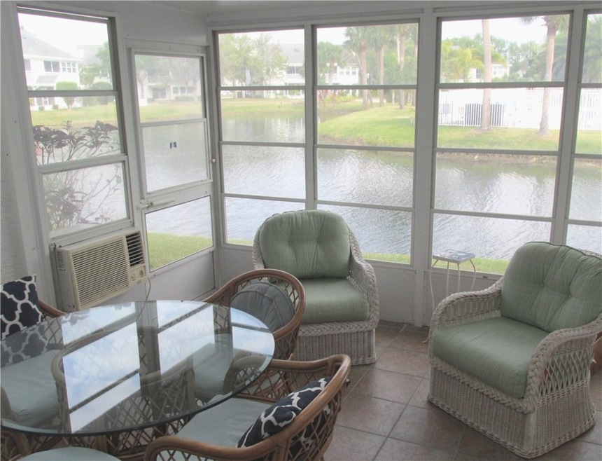 Screened Porch with Lake Views and Vinyl Windows
