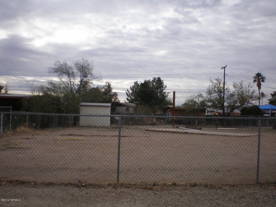 View of lot from street, looking South