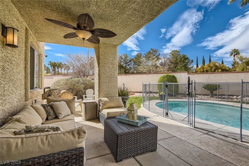 Backyard covered patio