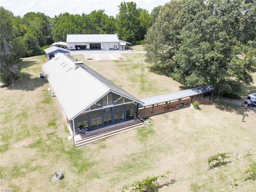 Main Home With Covered Walk Way.