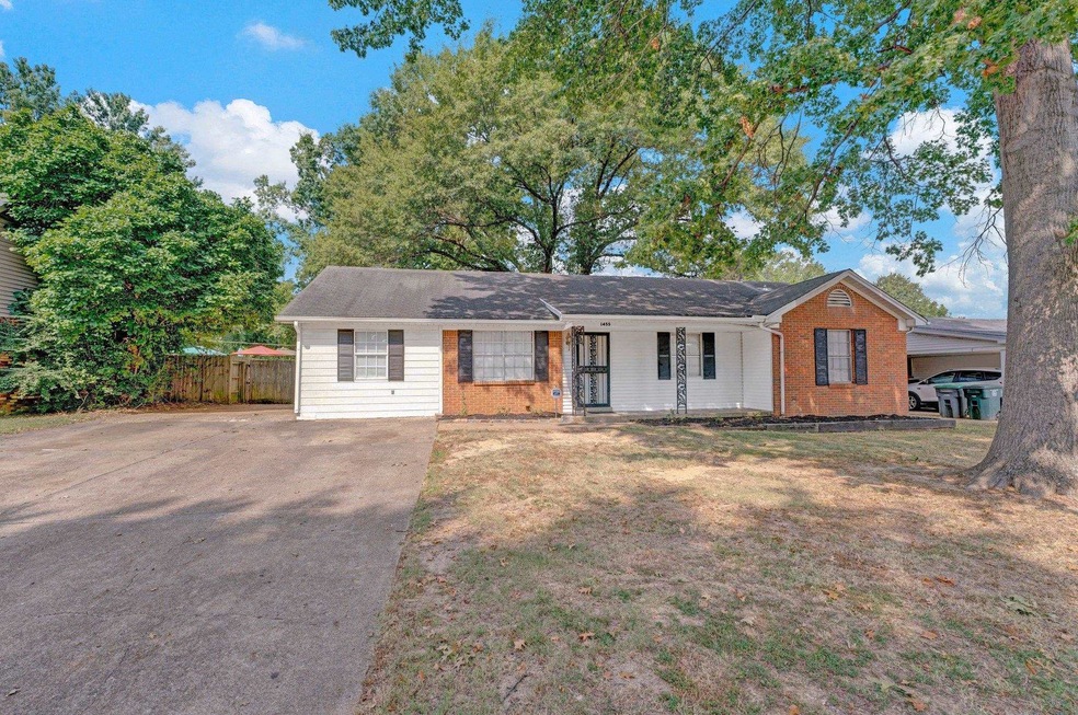 View of single story home