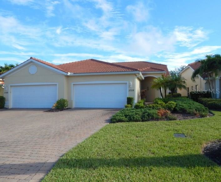 Attractive brick driveway and walk-way.