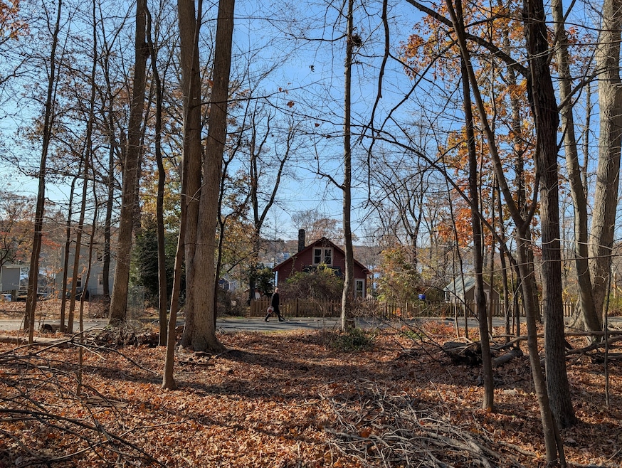 View of lot looking towards Coventry Lake.