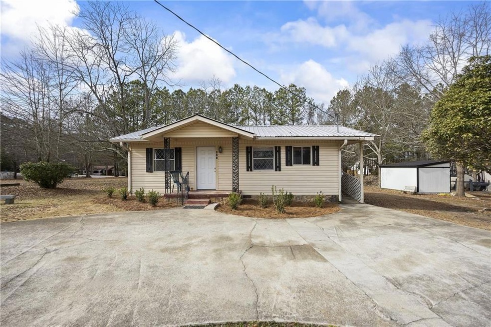 View of single story home