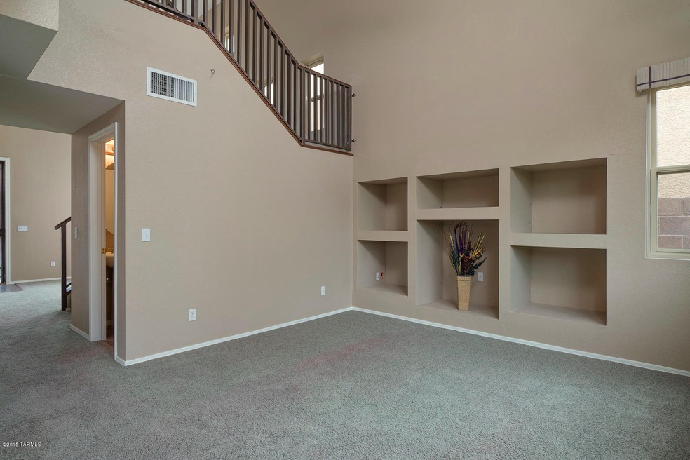 Family Room with Vaulted Ceilings