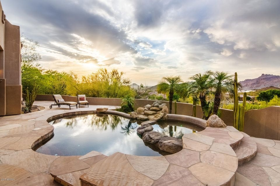 Natural Stone Around Pool & Spa