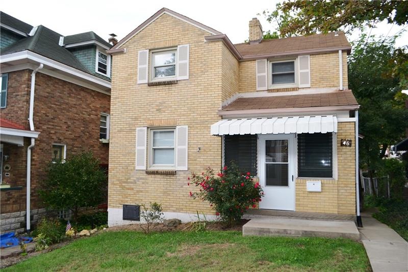 Enclosed Front Porch, with Concrete sidewalk to ba