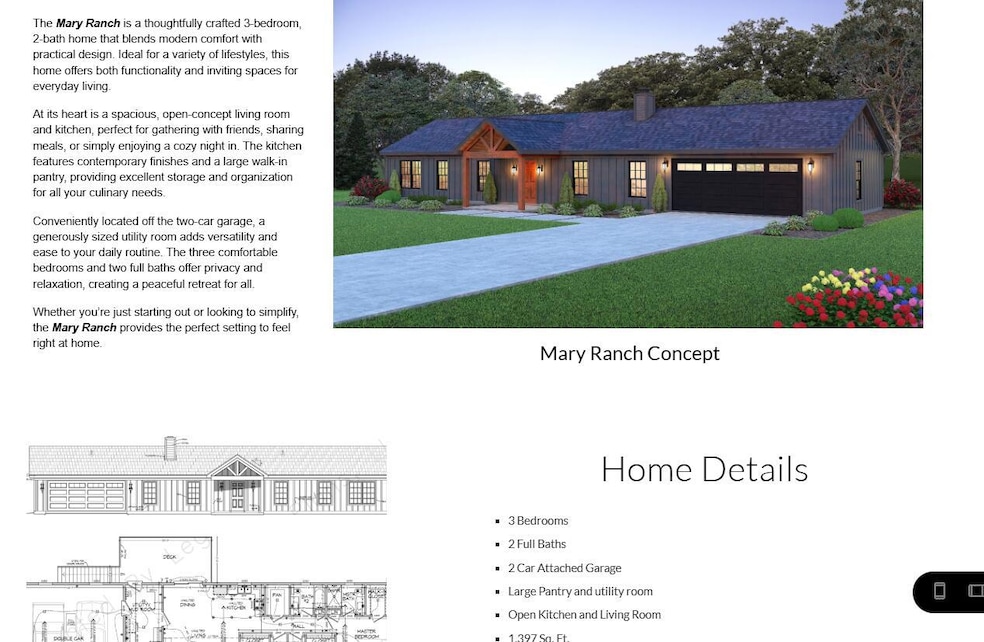Mary Ranch plan
