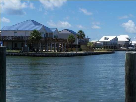 View of house across the canal.