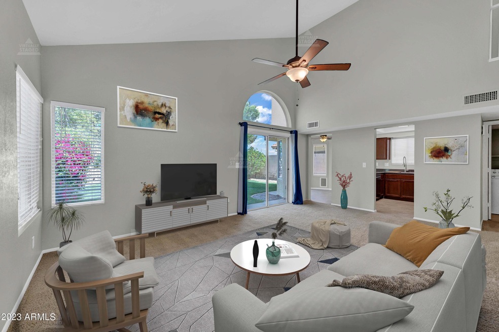 Virtually Staged Living Room