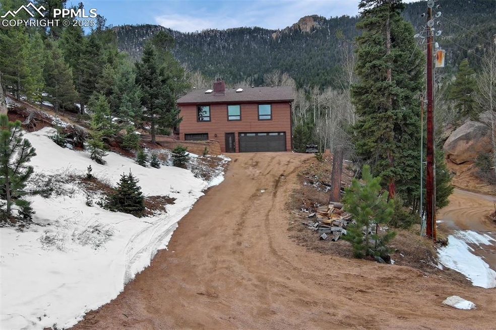 Front of this amazing custom built mountain home!!