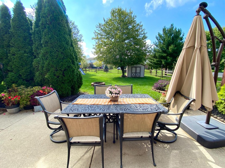 Inviting patio is the perfect place to entertain guests or sit back and relax.