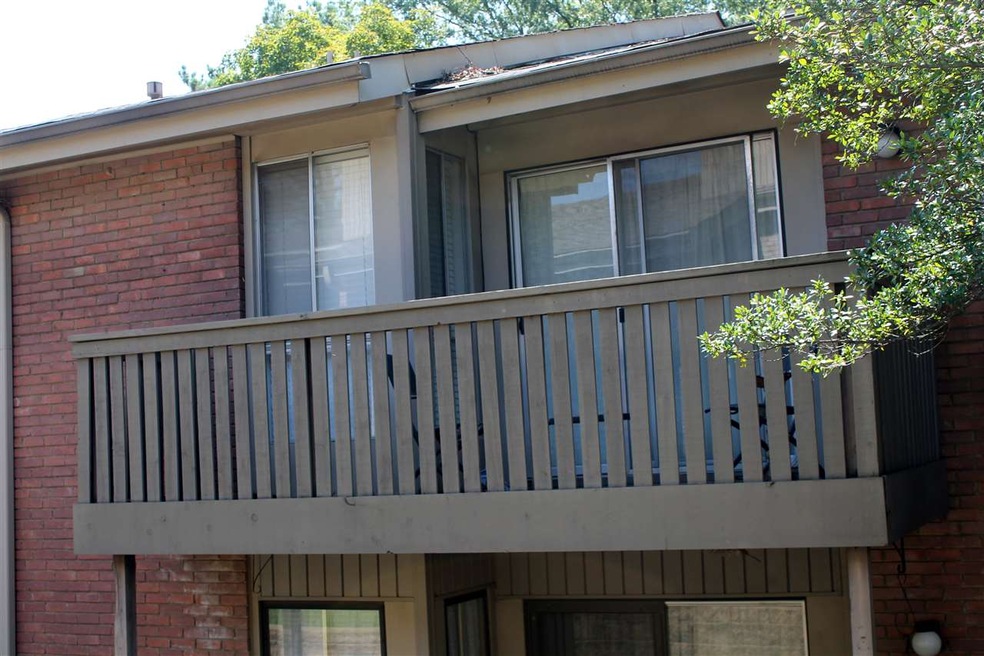 Upstairs unit with balcony