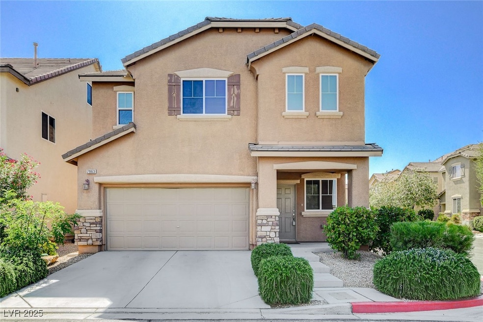 View of front of property featuring stucco siding,