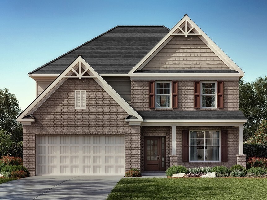 The Bellview Elevation BB at Briarwood in Cumming,
