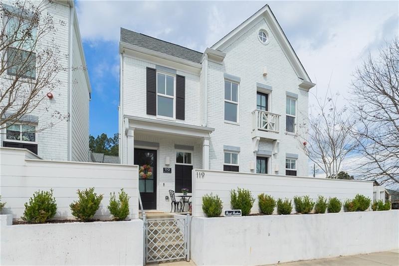 Front of townhome. End unit.